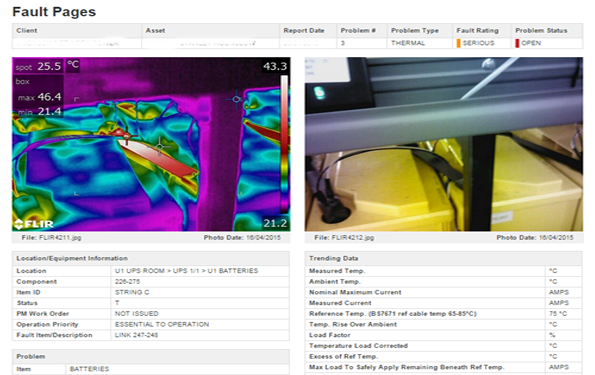 UPS, Transformers and Generators thermal imaging ticor